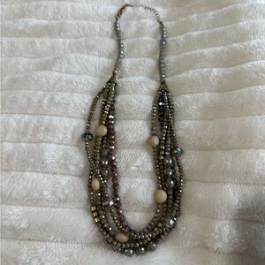 Elegant Multi-Strand Beaded Necklace
